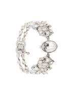 Givenchy Pre-owned Crystal-embellished Bracelet - Silver