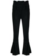 Andrea Bogosian Flared Jeans, Women's, Size: Medium, Black, Cotton/spandex/elastane
