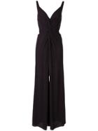 Ginger & Smart Orphic Twisted-front Jumpsuit - Black