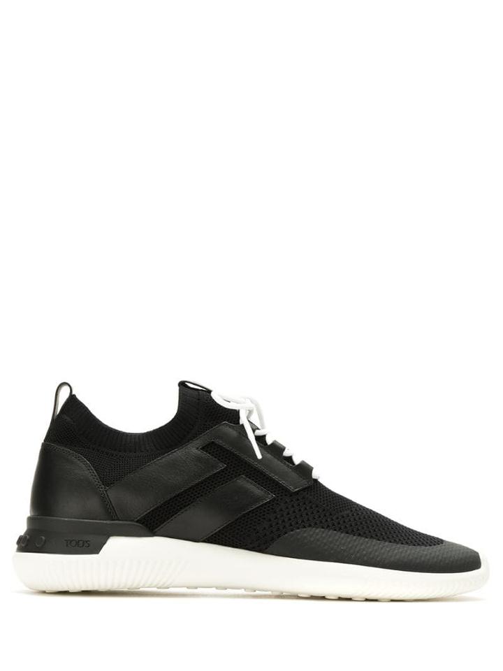 Tod's Mesh Panelled Sneakers - Black