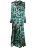 F.r.s For Restless Sleepers Palm Tree Day Dress - Green