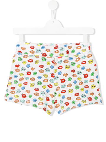 Au Jour Le Jour Kids Lips Shorts, Size: 14 Yrs, White
