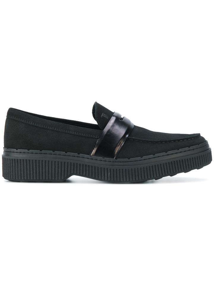 Tod's Thick Sole Loafers - Black