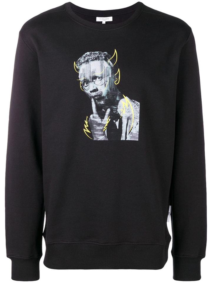 Les Benjamins Graphic Print Sweatshirt - Black