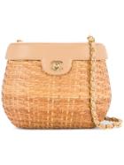 Chanel Pre-owned Chain Basket Shoulder Bag - Brown