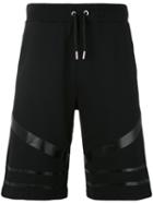 Les Hommes Urban - Stripe Detail Shorts - Men - Cotton - Xl, Black, Cotton