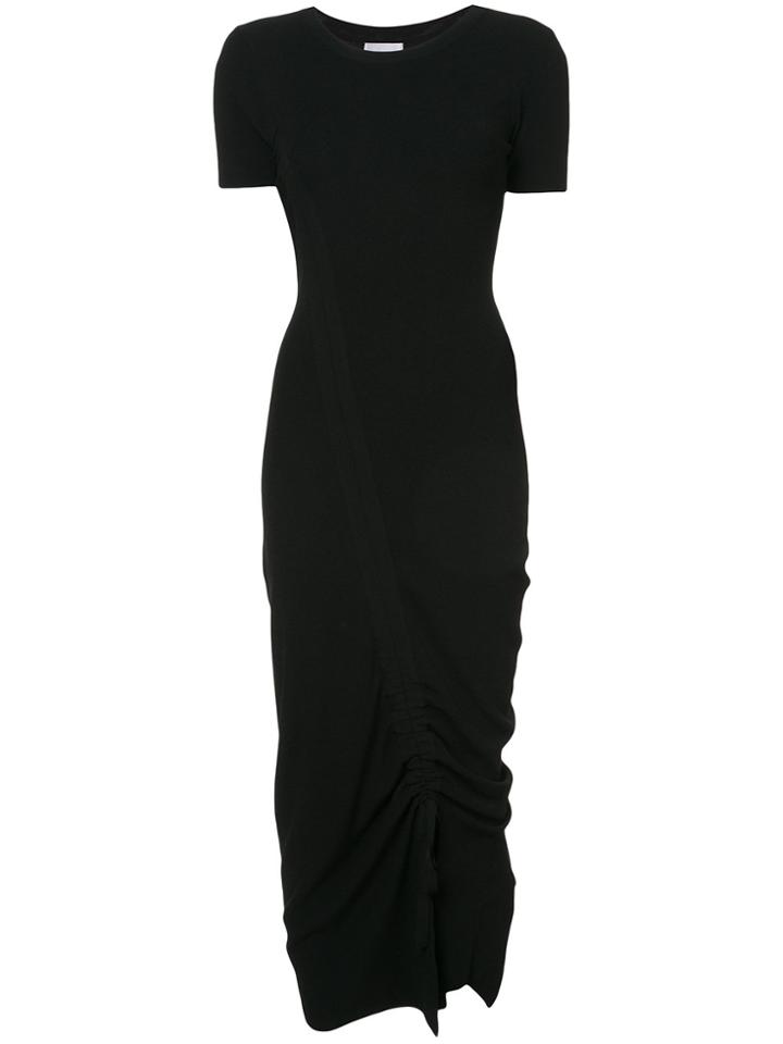 Milly Gathered Hem Dress - Black