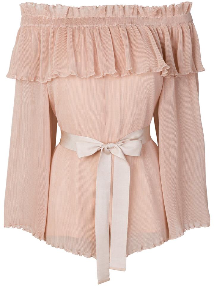 Alice Mccall Ruffled Playsuit - Nude & Neutrals