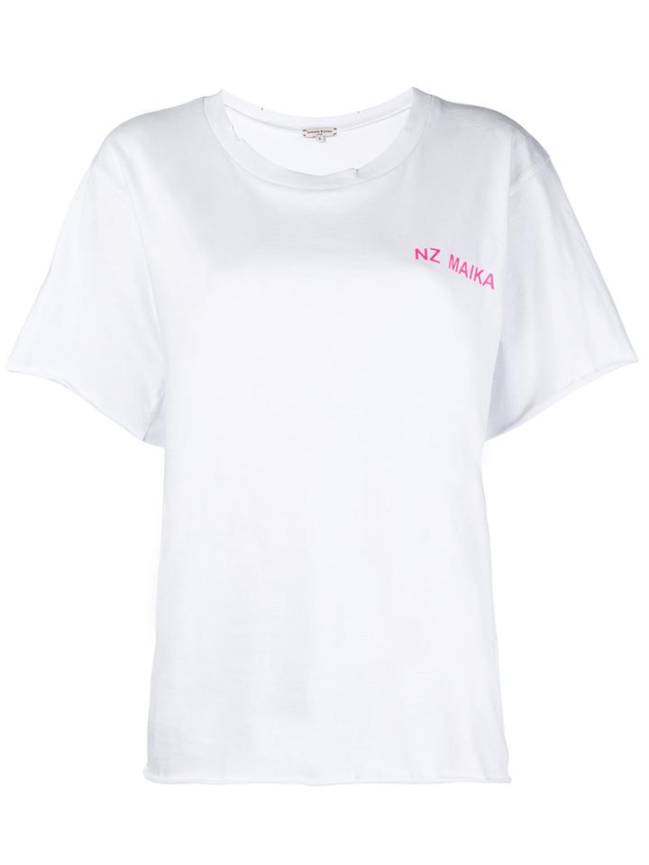 Natasha Zinko Boxy Logo T-shirt - White