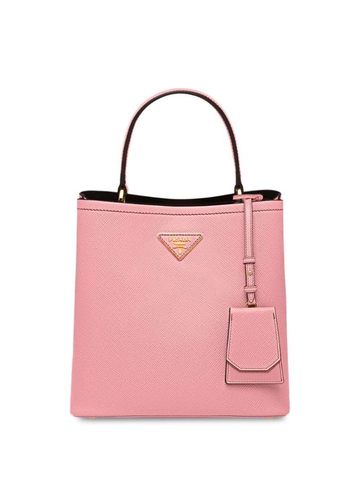 Prada Medium Panier Tote Bag - Pink