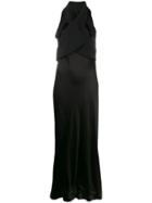 Loewe Crisscross-front Evening Gown - Black