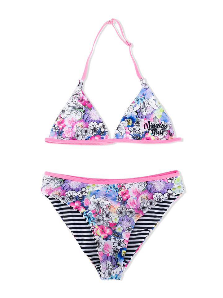 Vingino - Flower Print Bikini Set - Kids - Polyamide/polyester/spandex/elastane - 16 Yrs, Pink