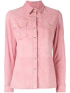 Desa 1972 Leather Shirt Jacket - Pink