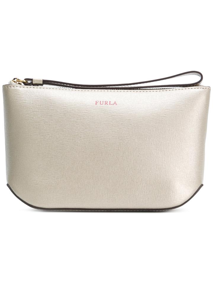 Furla - Electra Large And Small Make-up Bag Set - Women - Leather - One Size, Nude/neutrals, Leather