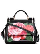 Dolce & Gabbana - Floral Tote - Women - Leather - One Size, Black, Leather