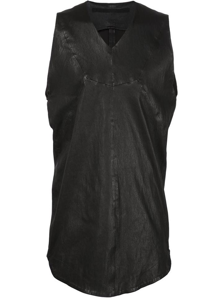 Julius Leather Vest, Men's, Size: 3, Black, Deer Skin