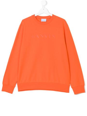 Lanvin Petite Logo Sweatshirt - Yellow & Orange