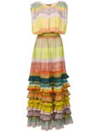 Missoni Long Ruffled Dress - Yellow & Orange