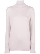 Agnona Cashmere Turtleneck Sweater - Pink & Purple