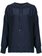 Atm Anthony Thomas Melillo Hoodie-style Blouse - Blue