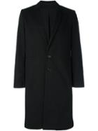 Ann Demeulemeester Single Breasted Coat, Men's, Size: Small, Black, Cotton/nylon/rayon