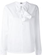 Sonia By Sonia Rykiel Ruffle Detail Blouse, Women's, Size: 40, White, Cotton
