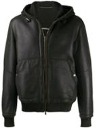 Ajmone Lined Hooded Jacket - Brown