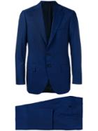 Cesare Attolini - Straight Cut Suit - Men - Silk/wool/bemberg - 48, Blue, Silk/wool/bemberg