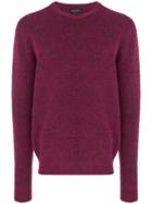Roberto Collina Long-sleeve Fitted Sweater - Purple