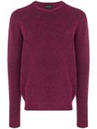 Roberto Collina Long-sleeve Fitted Sweater - Purple