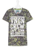 Vingino Teen Leaf Print T-shirt - Green