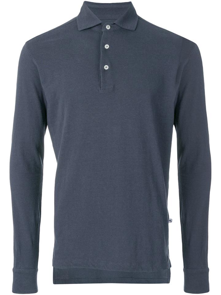 Doppiaa Slim Fit Polo Top - Grey