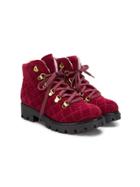 Andrea Montelpare Teen Quilted Boots - Red
