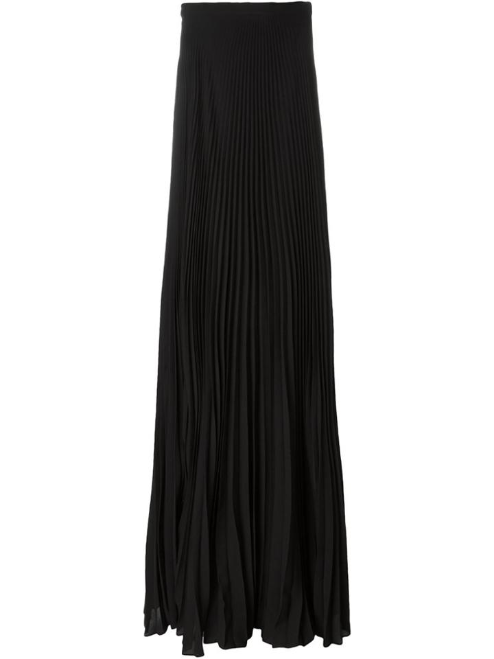 Ralph Lauren Pleated Maxi Skirt - Black