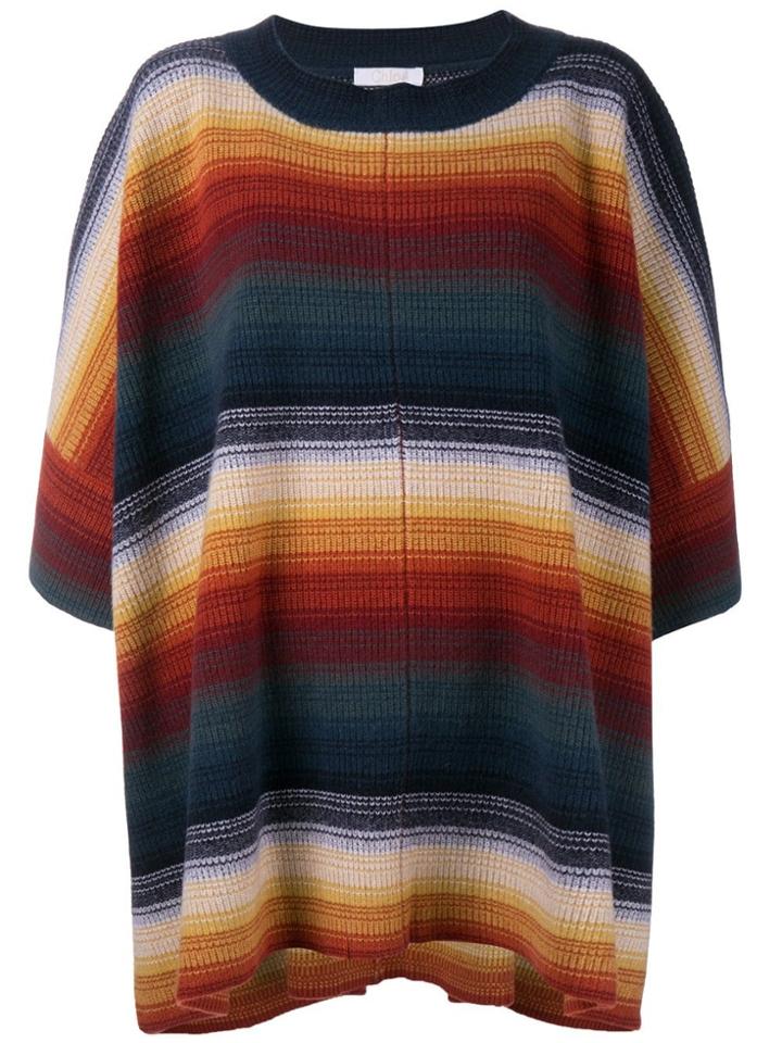 Chloé Striped Oversized Jumper - Multicolour
