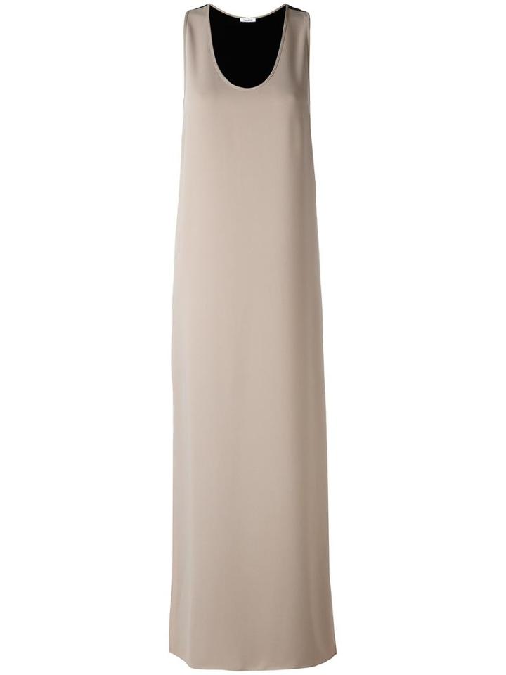 P.a.r.o.s.h. Reversible Flared Maxi Dress, Women's, Size: Medium, Black, Polyester