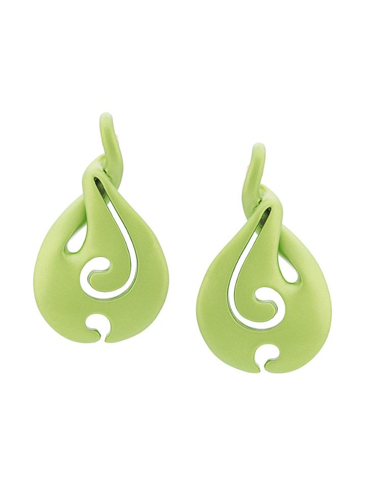 Y / Project Waterdrop Earrings - Green