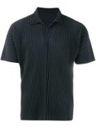 Homme Plissé Issey Miyake Pleated Polo Shirt - Blue