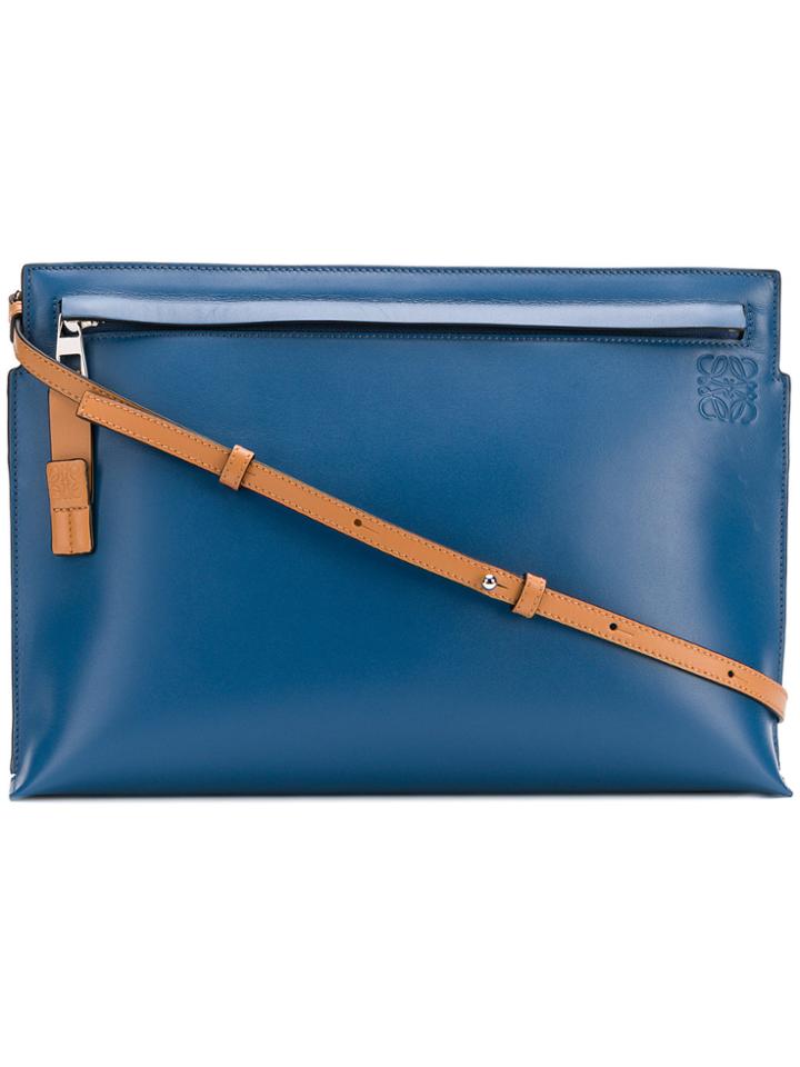 Loewe T Pouch Clutch - Blue