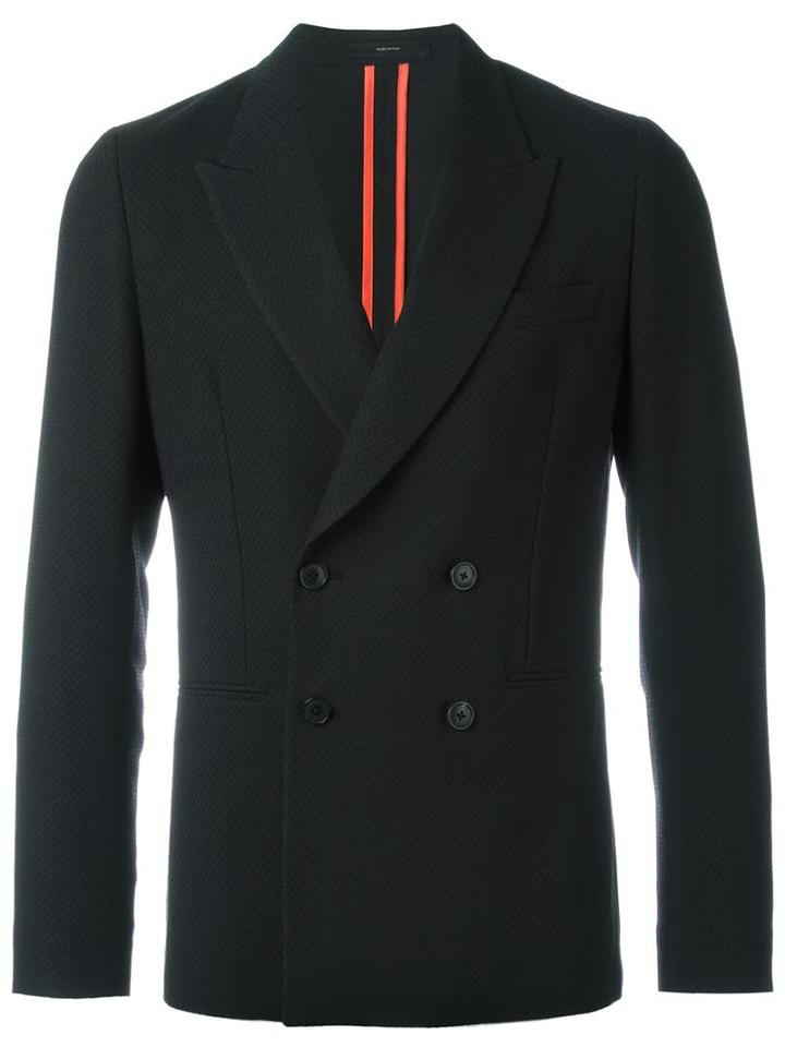 Paul Smith Double-breasted Peaked Lapels Blazer, Men's, Size: 46, Black, Wool/cupro