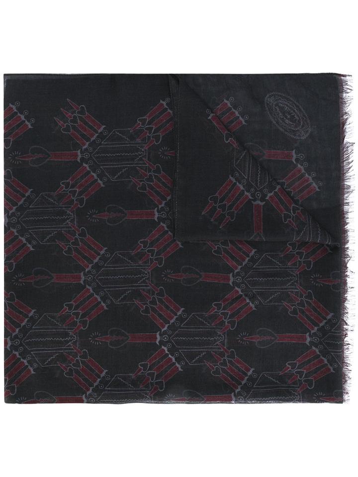 Valentino - Valentino Garavani Love Blade Scarf - Men - Silk/modal/cashmere - One Size, Green, Silk/modal/cashmere