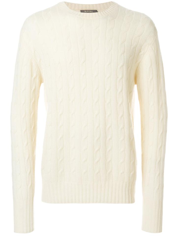 N.peal Cable Knit Sweater - Nude & Neutrals