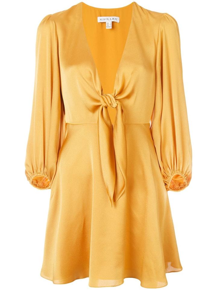 Shona Joy Oro Mini Dress - Gold