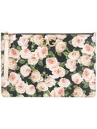 Dolce & Gabbana Floral Print Clutch - Black