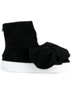 Joshua Sanders Bow Embellished Hi Top Sneakers - Black