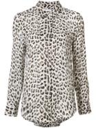 Equipment Animal Print Shirt, Women's, Size: Small, Nude/neutrals, Acetate