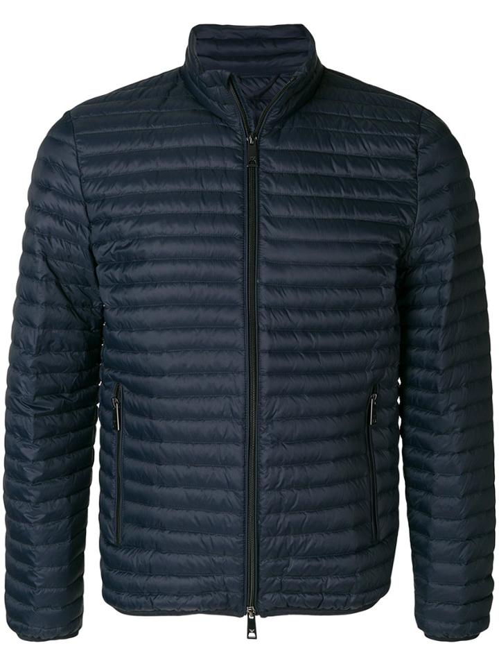 Emporio Armani Padded Zip-up Jacket - Blue