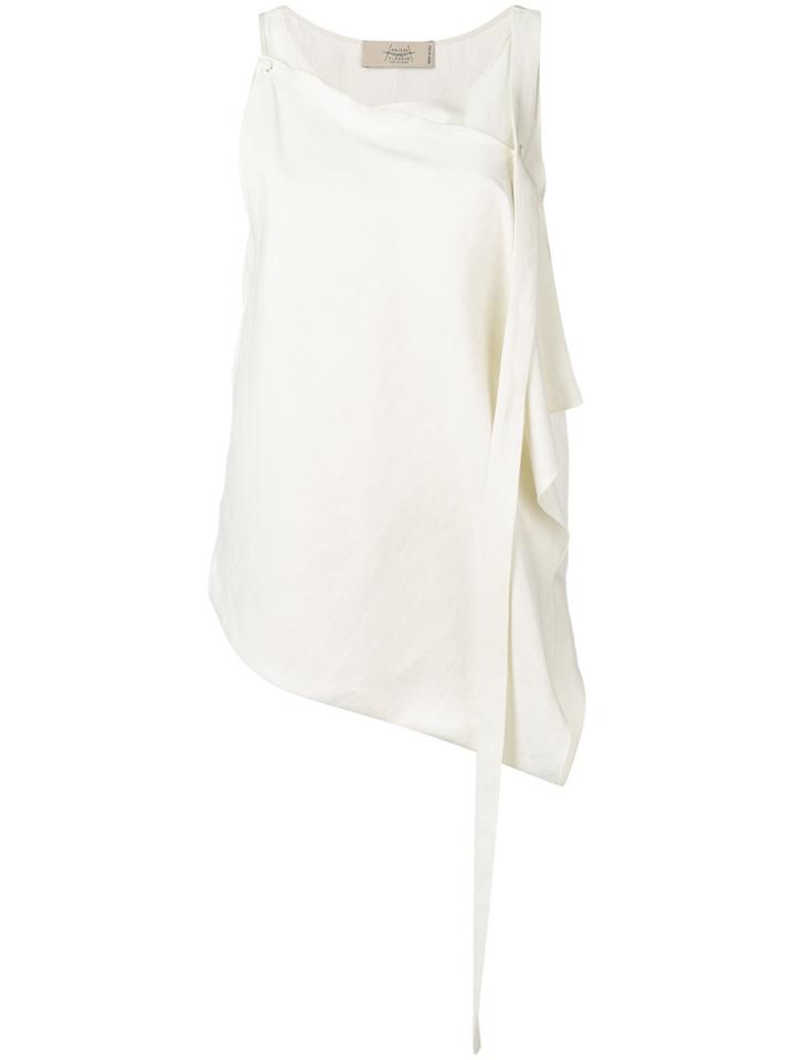 Maison Flaneur Layered Blouse - Nude & Neutrals