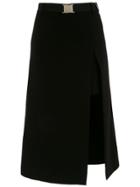 Nk Midi Belted Skirt - Black