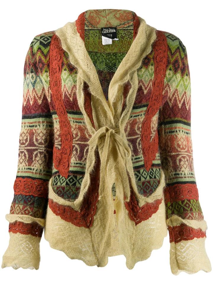 Jean Paul Gaultier Pre-owned 90's Knitted Cardigan - Green